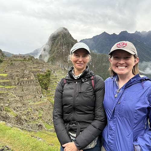Monica French and Maddie Hayes at Machu Picchu Monica French and Maddie Hayes at Machu Picchu