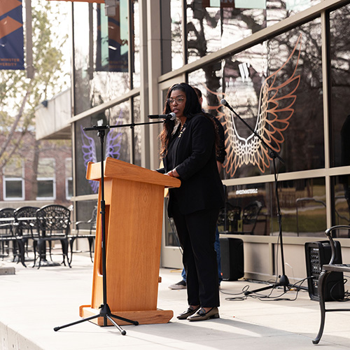 Dr. Christine Chapman at MLK Rally, 2026