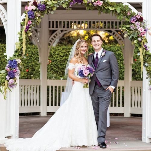 Jeff Zuckerman and Maria Fratt on wedding day