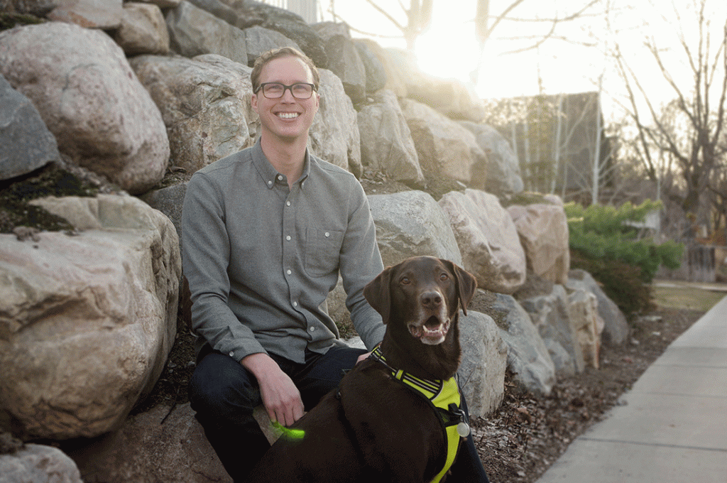 Kendall Brannen and dog