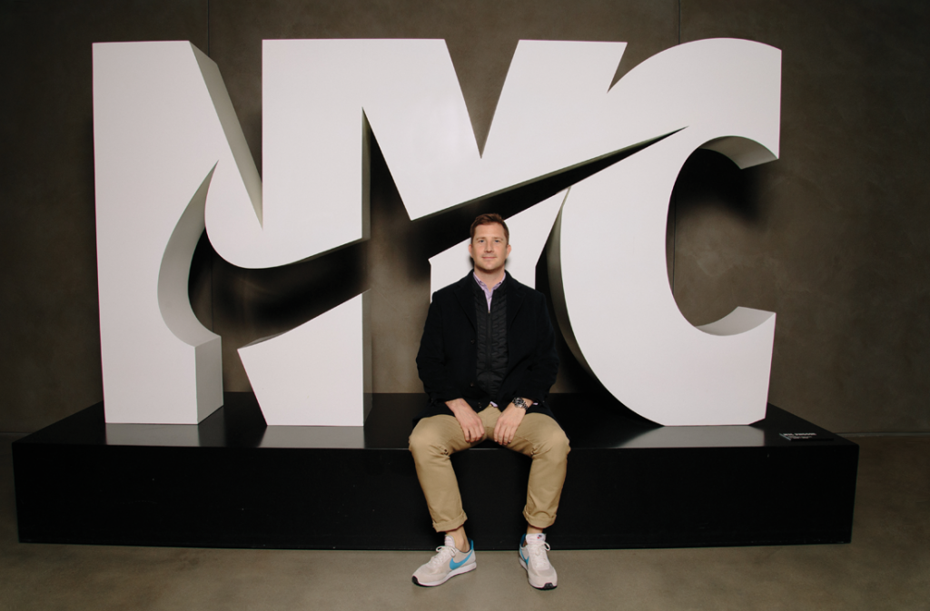 Jimmi Black, Westminster Alum, at Nike's office in New York City.