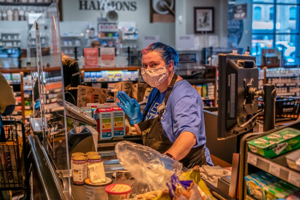 Harmon's grocery clerk